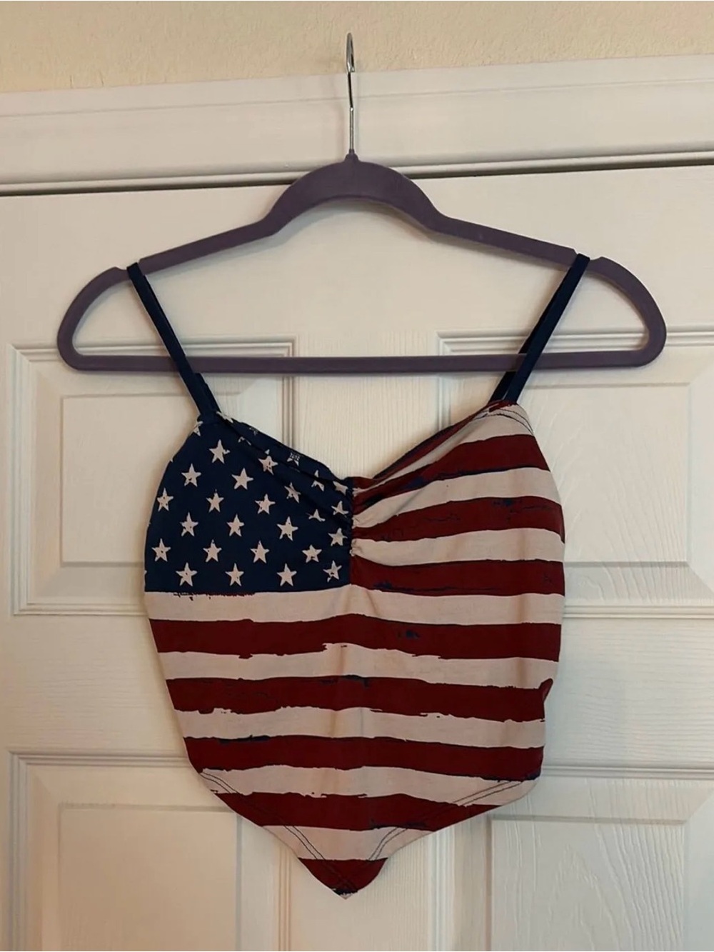 Shyanne American Flag crop cami
